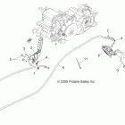 RANGER CREW 800 - R12WH76AG/AR/EAH/EAV Brakes, park brake asm.
