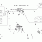 RANGER CREW 800 - R12WH76AG/AR/EAH/EAV Brakes, lines and master cylinder