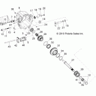 RANGER RZR 4 800 EFI - R12XE76AD/7EAO Drive train, main gearcase internals 2