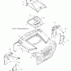 RANGER RZR XP 900 EFI - R12JT87AB/AD/AW Body, hood and front body work