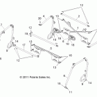 RANGER CREW 800 - R12WH76AG/AR/EAH/EAV Chassis, cab frame