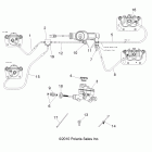 RANGER EV/LEV 4X4 - R12RC08GA/GH/FA/FH Brakes, lines and master cylinder