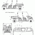 RANGER 4X4 900 DIESEL CREW - R12WH90DG Наклейки