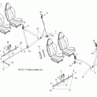 RANGER RZR 4 800 EFI EPS INTL - R12XE7EFX Body, seat mounting and belts