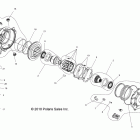 RANGER 400 4X4 - R12RH45AG/AH/AR Drive train, front gearcase internals