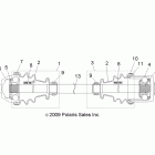 RANGER 400 4X4 - R12RH45AG/AH/AR Передний приводной вал