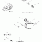 R11VE76AC/AD/AT/AW/AZ RANGER RZR Electrical, headlights, taillights and bulbs