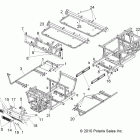RANGER CREW 800 - R12WH76AG/AR/EAH/EAV Chassis, frame and front bumper