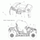 RANGER RZR S INTL/ISRAEL - R12VE76FX/FI Наклейки