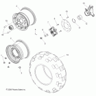 RANGER RZR 800 EFI/EPS - R12VH76AD/AF/AH/AJ/EAB Колесо заднее