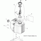 RANGER XP 800 - R12TH76/TH7E/TX7E Топливный бак