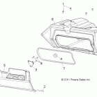 RANGER RZR S 800 EFI - R12VE76AD/AJ/AO Body, glovebox