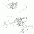 RANGER CREW 800 - R12WH76AG/AR/EAH/EAV Крепление двигателя