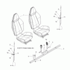 RANGER RZR XP 900 EFI - R12JT87AB/AD/AW/9EAW Body, seat mounting and belts