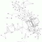 RANGER 400 4X4 - R12RH45AG/AH/AR Крепление двигателя