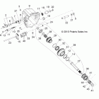 R11XY76FX RANGER RZR 4 INTL Drive train, main gearcase internal components 2