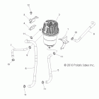 R11JH87AA/AD RANGER RZR XP 900 Engine, oil tank and lines