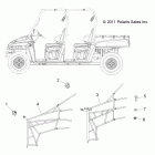 RANGER 500 4X4 CREW - R12WH50AG/AH/AK/AR Body, side nets
