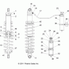 RANGER XP 800 - R12TH76/TH7E/TX7E Передний аммортизатор