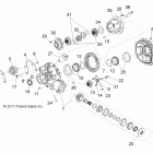 RANGER RZR S INTL/ISRAEL - R12VE76FX/FI Drive train, gearcase, differential, internal components