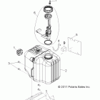RANGER CREW 800 - R12WH76AG/AR/EAH/EAV Топливный бак