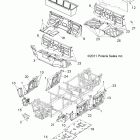 RANGER CREW 800 - R12WH76AG/AR/EAH/EAV Body, floor and fenders