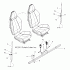 R11JH87AA/AD RANGER RZR XP 900 Body, seat mounting and belts