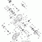 RANGER RZR S INTL/ISRAEL - R12VE76FX/FI Drive train, main gearcase internal components 1