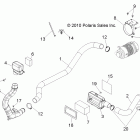 RANGER 400 4X4 - R12RH45AG/AH/AR Engine, air intake