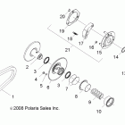 RANGER RZR 170 - R12VA17AA/AC Вариатор ведомый