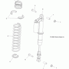 RANGER RZR S INTL/ISRAEL - R12VE76FX/FI Suspension, front shock mounting