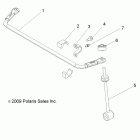 POLARIS LSV 4X4 - R12RC08LG Suspension, rear stabilizer bar
