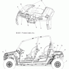 RANGER RZR 4 800 EFI - R12XE76AD/7EAO Наклейки