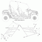 RANGER RZR 4 800 EFI - R12XE76AD/7EAO Body, side nets