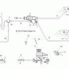 RANGER XP 800 - R12TH76/TH7E/TX7E Brakes, lines and master cylinder