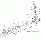 R10RC08GA/GH/FA/FH RANGER EV/INTL 4X4 Drive train, front gearcase internals