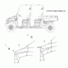 R11WH50AG/AH/AR RANGER 4X4 500 CREW Body, side nets