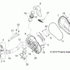 R11JH87AA/AD RANGER RZR XP 900 Drive train, clutch cover and ducting