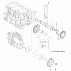 R11TH90DG RANGER 4X4 900 D Engine, camshaft and driving gear