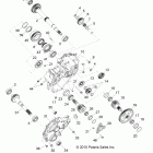 R11XY76FX RANGER RZR 4 INTL Drive train, main gearcase internal components 1