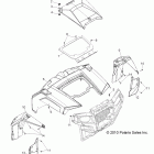 R11JH87AA/AD RANGER RZR XP 900 Body, hood and front body work