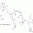 R11XY76FX RANGER RZR 4 INTL Chassis, cab frame and side bars