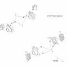 R11JH87AA/AD RANGER RZR XP 900 Brakes, caliper mounting