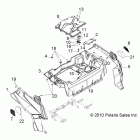 R11JH87AA/AD RANGER RZR XP 900 Body, rear rack and fenders