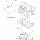 R11TH90DG RANGER 4X4 900 D Engine, mounting flange and oil sump