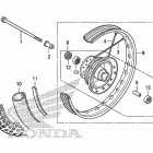 CRF80F Переднее колесо