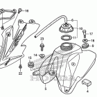 CRF50F Топливный бак