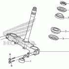 CRF150F Траверса нижняя