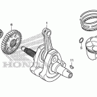CBR250RA Коленчатый вал и поршень