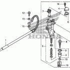 CRF250R Задний тормозной цилиндр